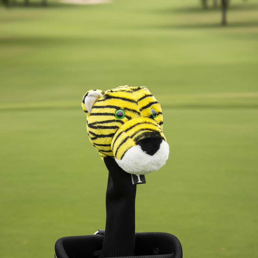 golf club head cover tiger unique golf gift idea