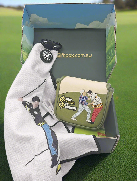 Happy Gilmore Golf Gift Box with Putter cover and golf towel golf gifts