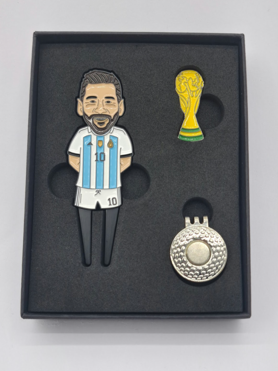 Lionel Messi Divot Repair tool golf gift