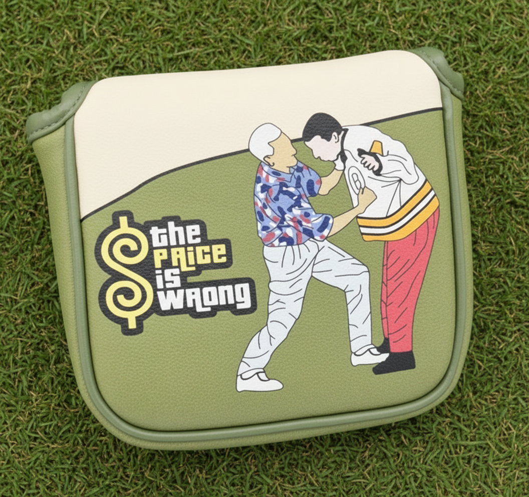 unique golf gift putter cover mallet style happy gilmore scene