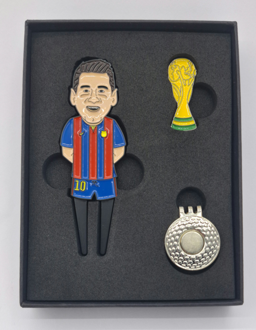 Lionel Messi Divot Repair Tool & Ball Marker | Golf Gift