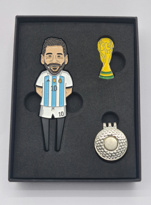 Lionel Messi Divot Repair Tool & Ball Marker | Golf Gift