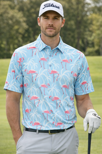 Pattern golf shirts