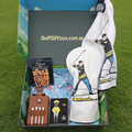 Unique golf gift for him including golf shirt, ball marker, golf towel and golf novelty gifts
