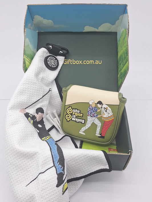 Happy Gilmore Golf Gift Box with Putter cover and golf towel golf gifts