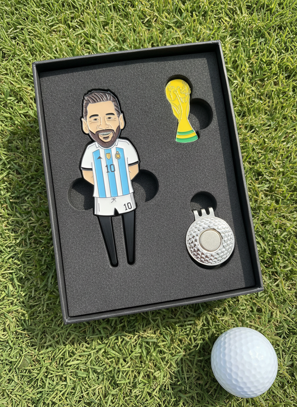 Lionel Messi Divot Repair Tool & Ball Marker | Golf Gift