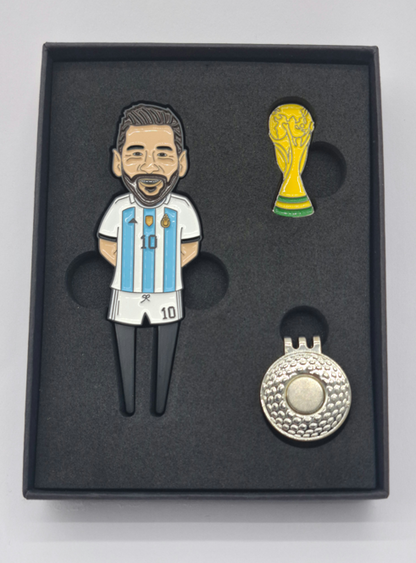 Lionel Messi Divot Repair Tool & Ball Marker | Golf Gift