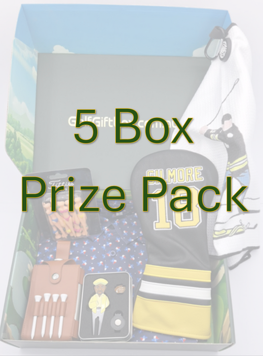 small Golf tournament prize pack for social golf day prizes